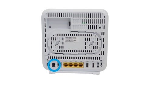 Power-Button am WLAN Router