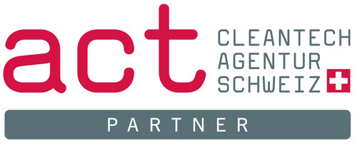farbiges Logo von act